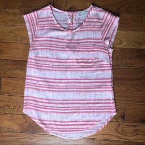 Striped short sleeve shirt
